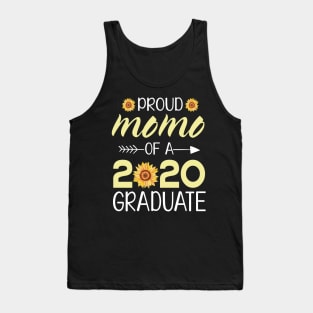 Sunflowers Proud Momo Of A 2020 Graduate Senior Student Happy Class Of School Last Day Of School Tank Top